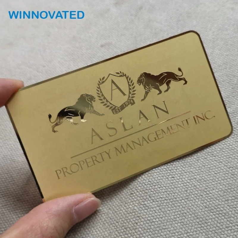 Customized product、Sublimation Laser Cut Out Dollar Bill Engraved Business Stainless Steel Metal Card with Logo