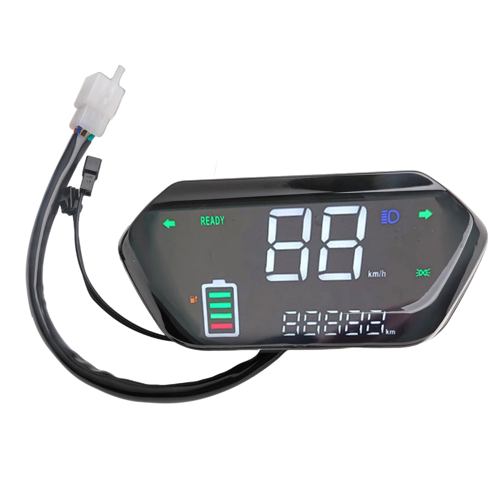 6-PIN LCD Display Meter For E-Bike/Scooter Motors 48V-72V Wide Screen Dual Installation Temperature Resistant Control Panel