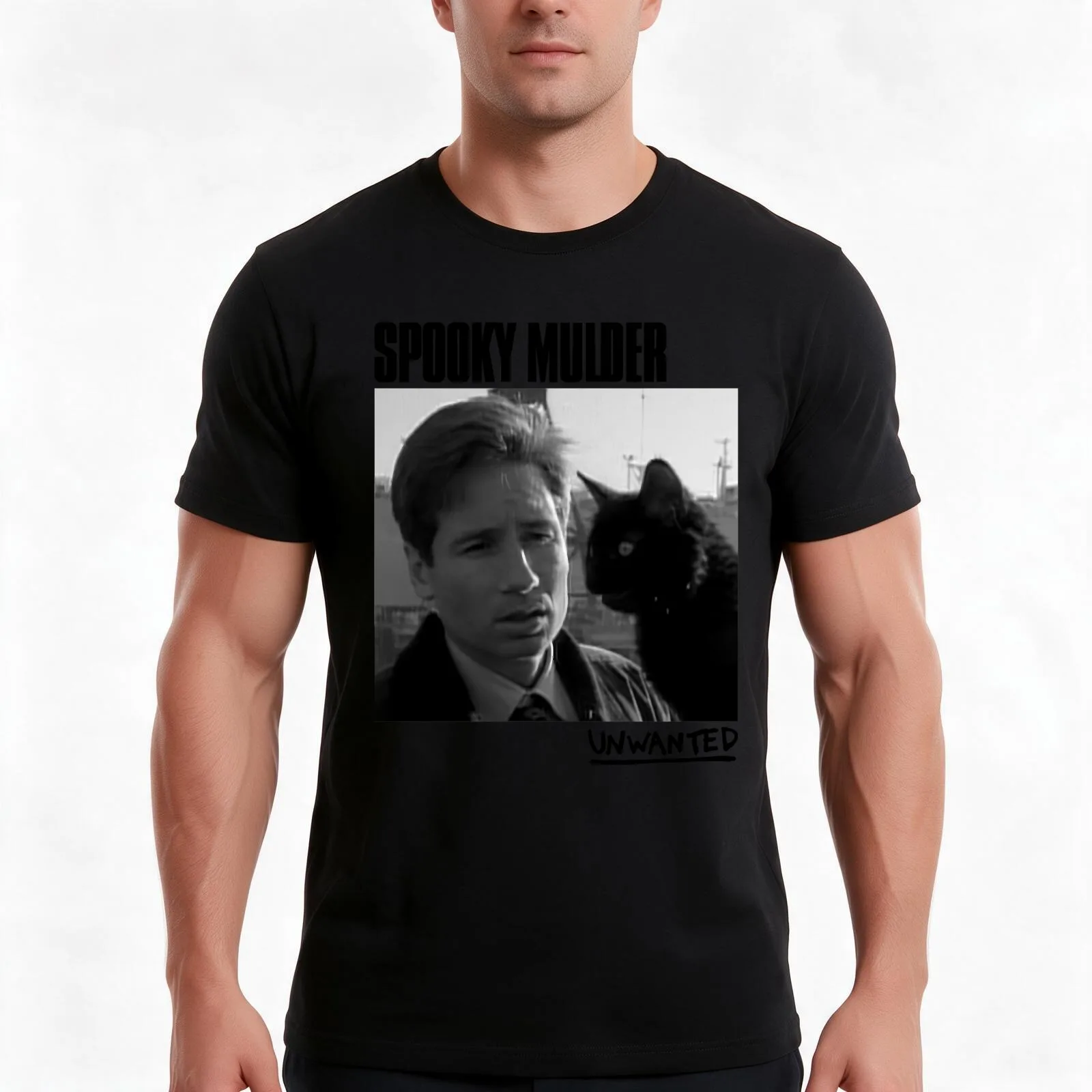 Birthday Gifts Spooky Mulder Unwanted Cool Graphic Gift T-Shirt Summer Casual Cotton Tee Oversized Streetwear Tops