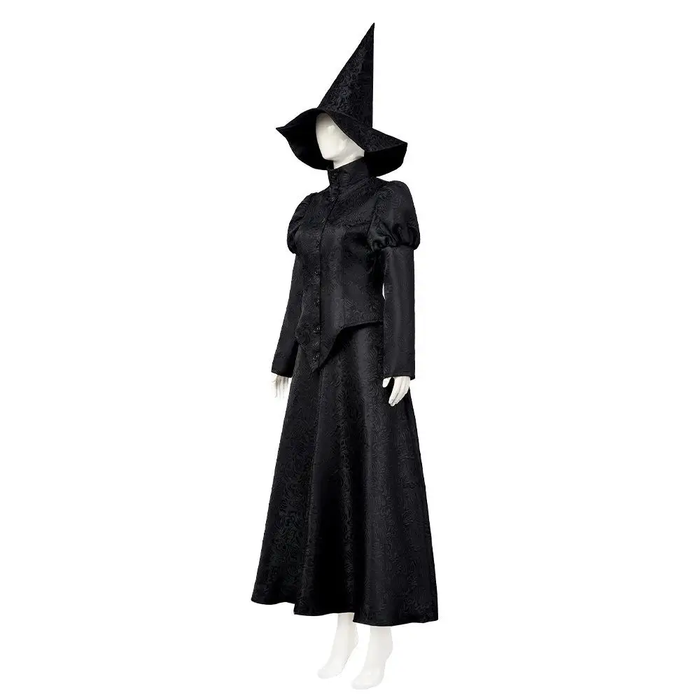 2024 Movie Wied Witch Elphaba Cosplay Costume loween Role-plang Witch Women's Faion Chinese Production Stage Costume