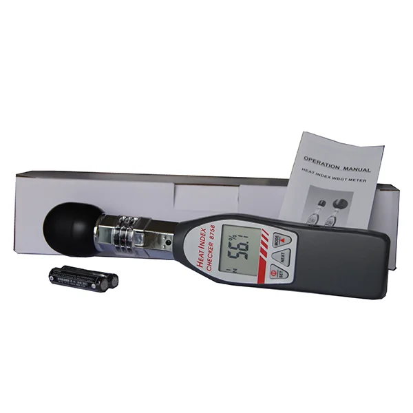 Az8758 Digital WBGT Checker Wet Bulb Globe Temperature Tester Heat Stress in Direct Sunlight(OEM Packaging Service Available