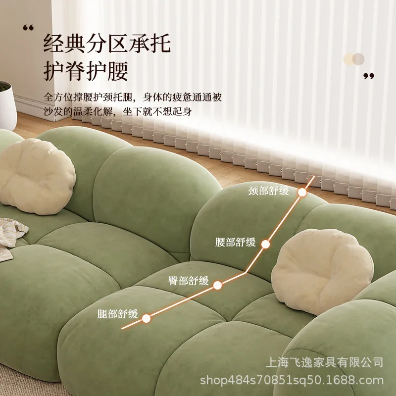 Zestaw sof z tkaniny do salonu