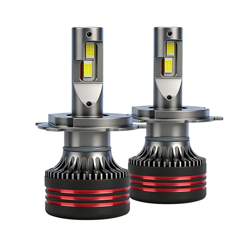 

2pcs Upgrade H4 LED Headlight Bulbs High Low Beam 130W 23000LM 500% Brighter 6000K Plug-N-Play Fan