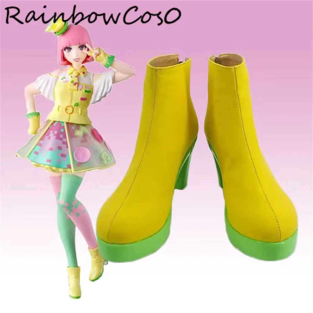 

Asuna Karino Poppy pipopapo Kamen Rider Ex-Aid Cosplay Shoes Boots Game Anime Party Halloween RainbowCos0 W5354