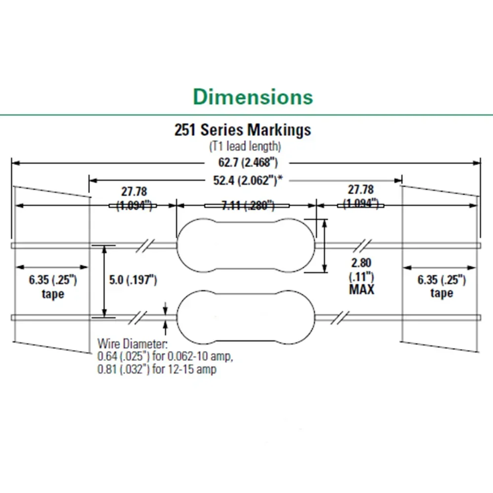 50pcs LF 251 Very Fast Acting Axial Fuse PICO 62mA 0.25A 0.375A 0.5A 0.75A 1A 1.5A 2A 2.5A 3A 3.5A 4A 5A 7A 15A 10A 12A 125V 32V