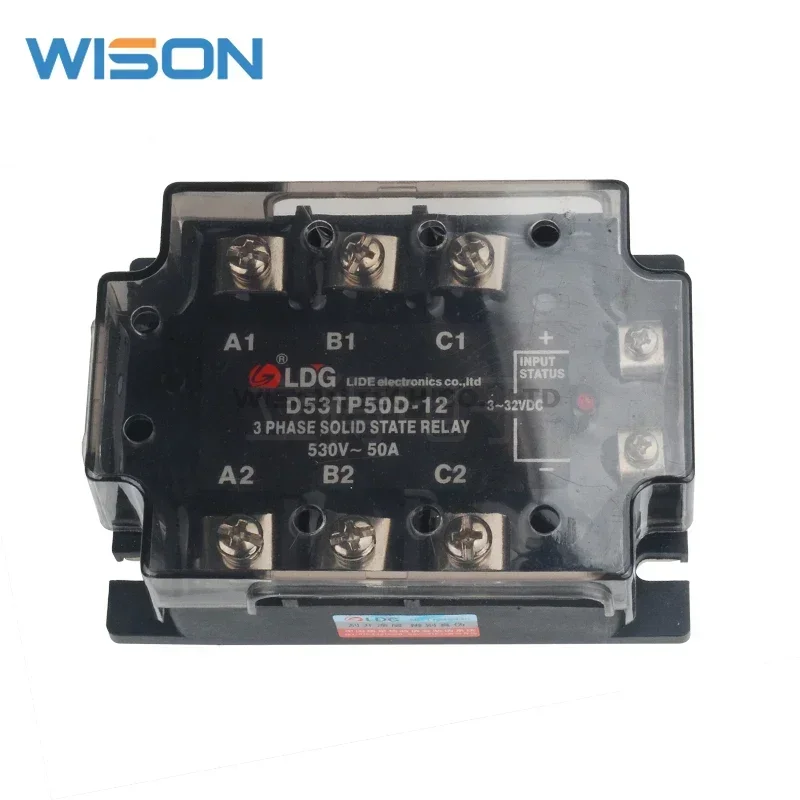 D53TP50D-12 Three-phase Solid State Relay 50A DC Controlled AC Replaces RZ3A40D55