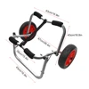 80KG Loading Capacity Foldable Kayak Trolley Energy-saving Two-wheeled Carrier Cart for Kayak Canoe Boat 4