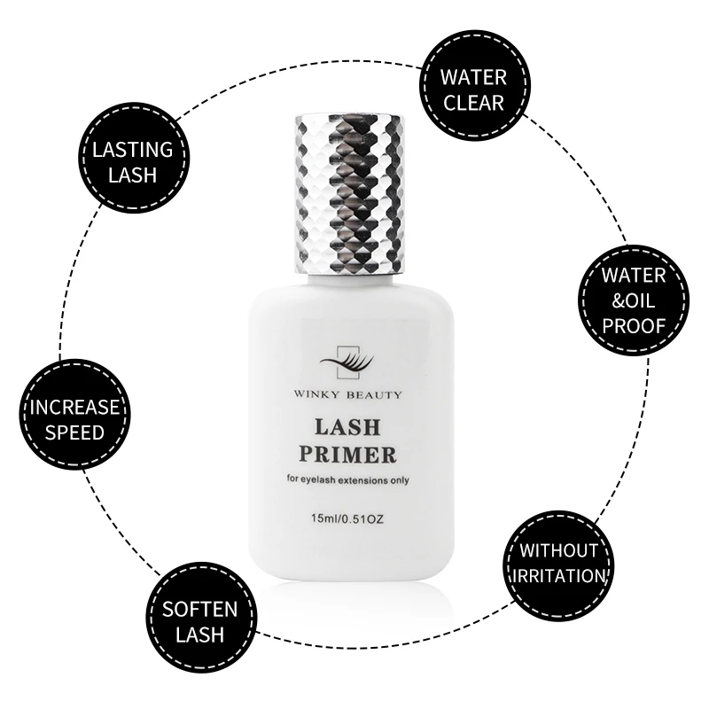 15ml Eyelash Glue Primer For Lash Extension Strength Glue Adhesive Bonding False Eyelashes Long Lasting Fixing Agent Glue Tools