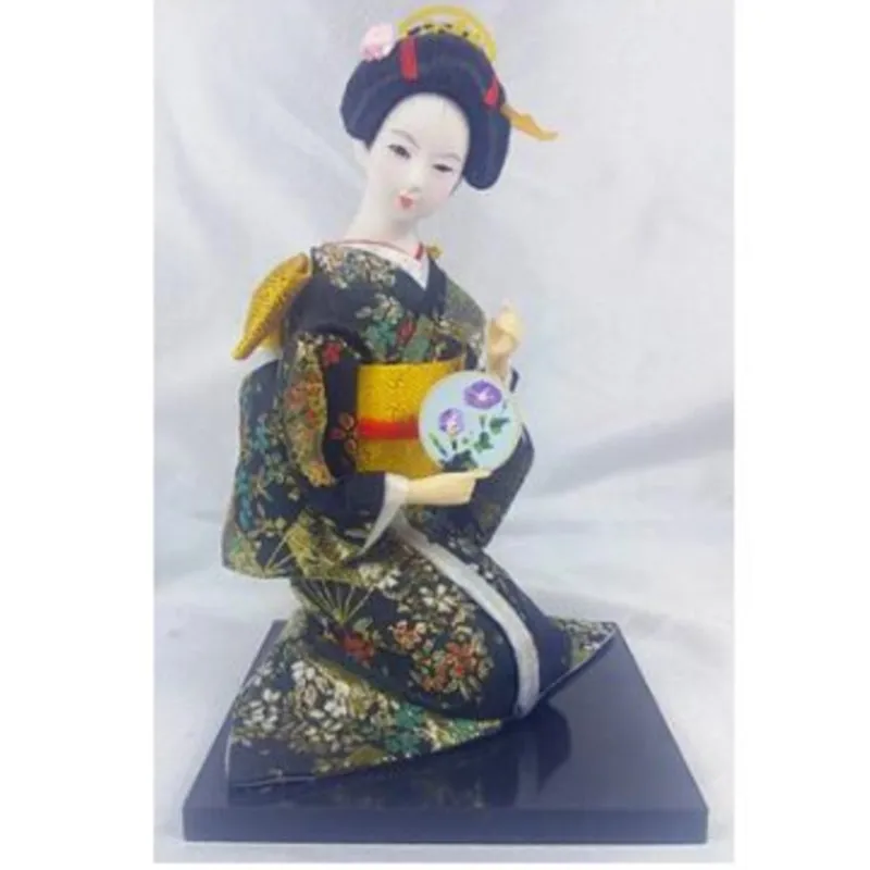 2025 ญี่ปุ่น Geisha Miniatures ตุ๊กตา Squat สไตล์ญี่ปุ่นชาติพันธุ์กิโมโนตุ๊กตาสําหรับสาว Handmade Design หัตถกรรม ZL219