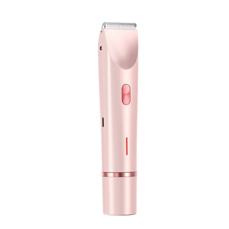B99A-Bikini Trimmer For Women Electric Shaver 2-In-1 Body And Facial Hair Removal Double Head For Pubic Face Underarm Legs