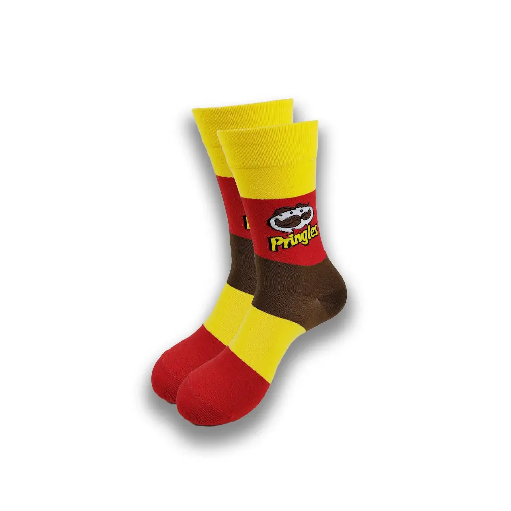 Men's Cartoon Head Design Socks - close-up view