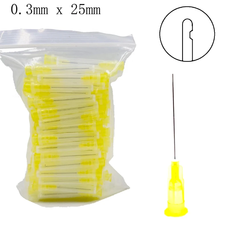 

500PCS Dental Endo Irrigation Needle Tip Dental Root Canal Lateral Rinsing Needles Single Side Opening