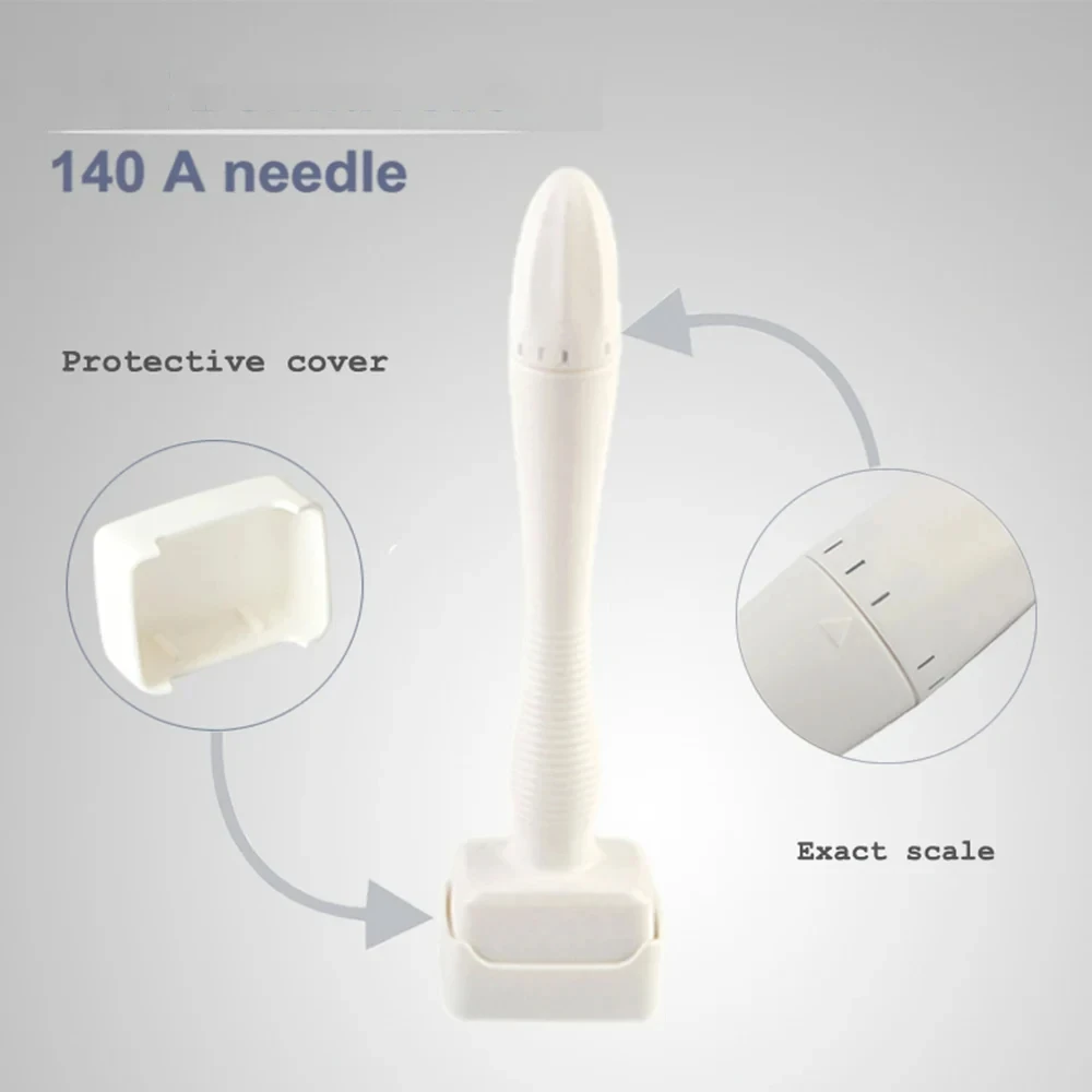 1Pcs white 140Pin Adjustable stainless steel needle Microneedle