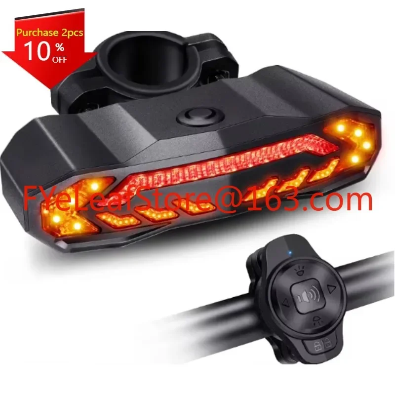 Factory Hot Sale  Waterproof IP65 led bicycle lights rechargeable rear light  bike security alarm bicycle light