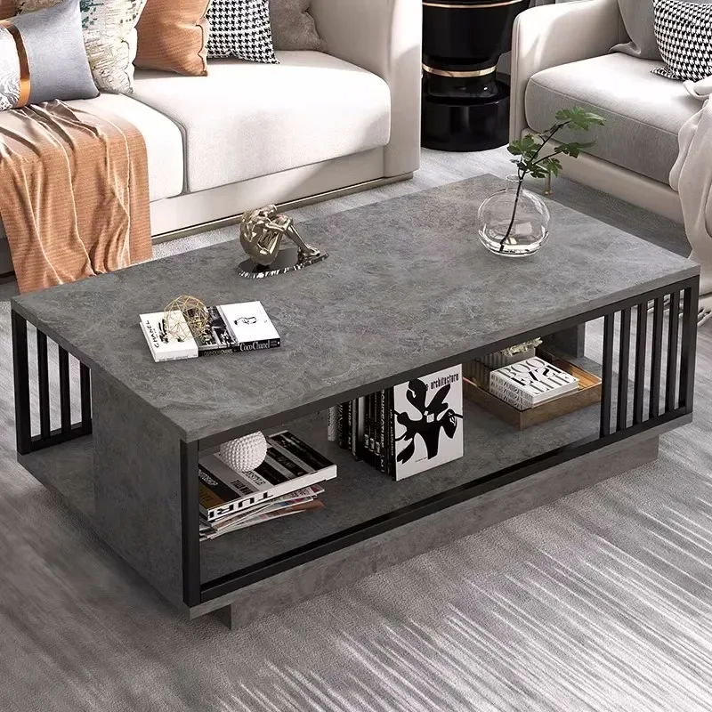 Black Designer Coffee Table Relax  Neat Elegant Auxiliary Middle Coffee Table Living Room Meuble Maison Home Furniture CJ002