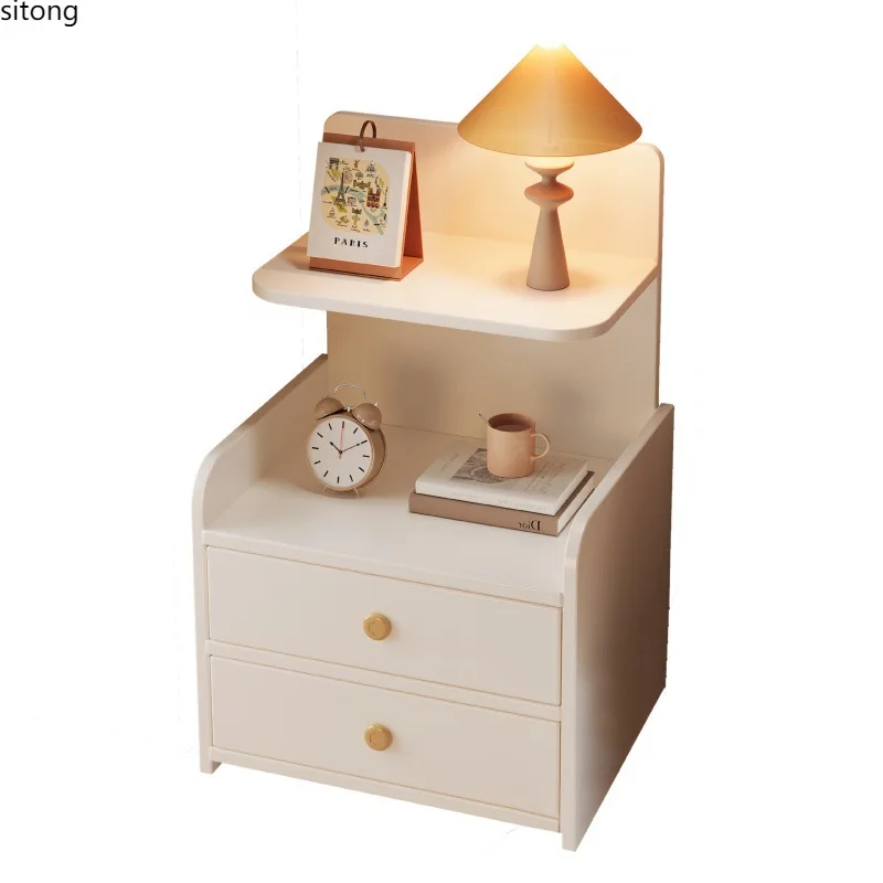 

Modern Small Wooden Nightstand with Drawer