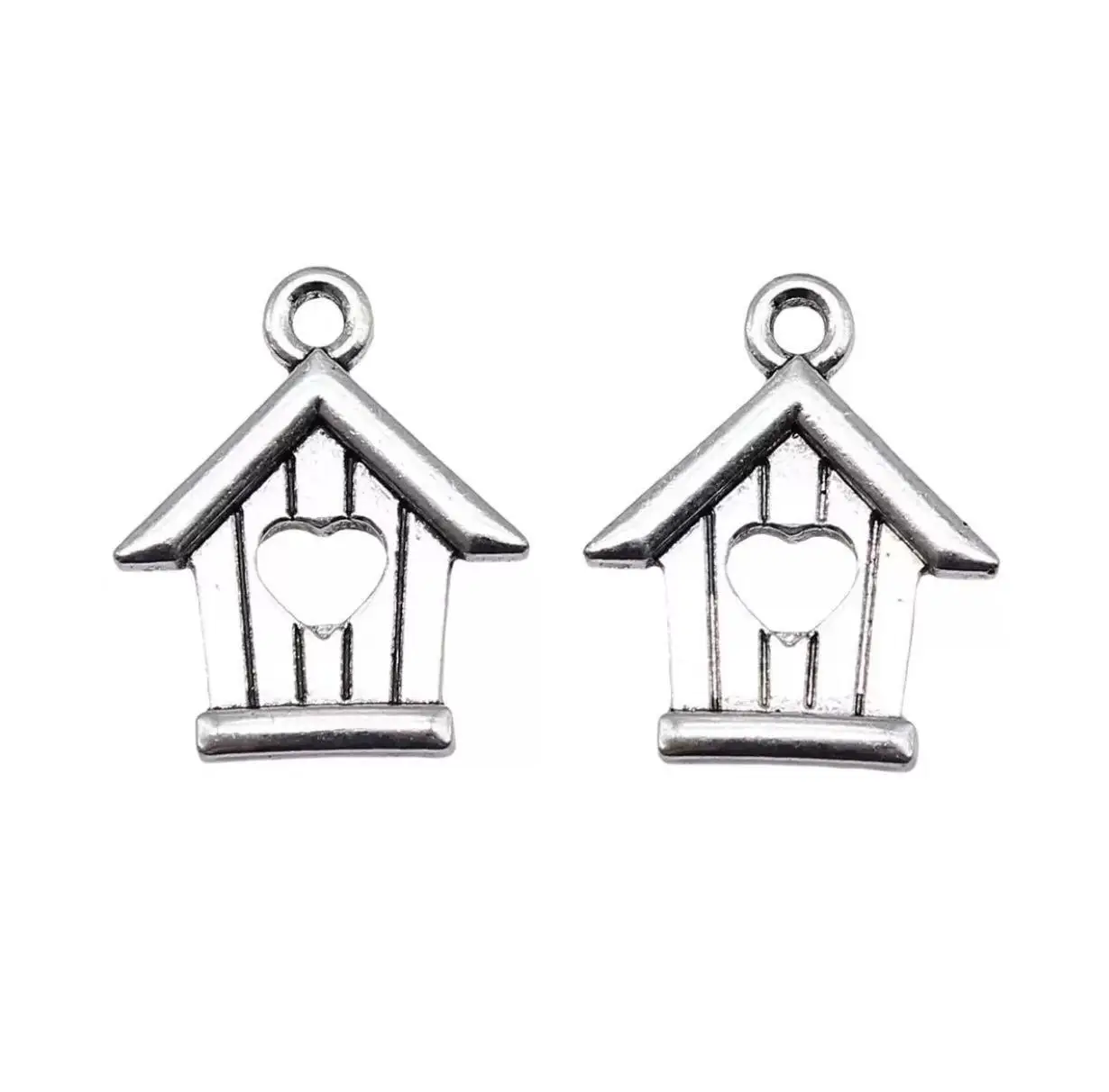 

30pcs 18*15mm Lovely house design pendants for jewelry making Alloy metal HW2942