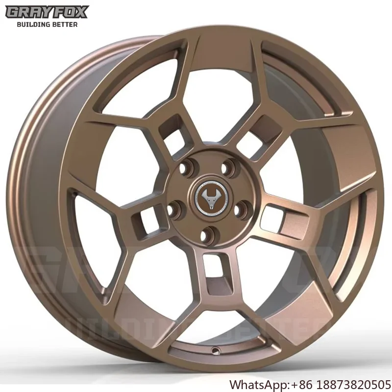 مخصص 17 18 19 20 بوصة لفورد موستانج GT S550 S650 لاند روفر GTD أودي مرسيدس HRE عجلات سبائك الذهب/البرونزية مزورة