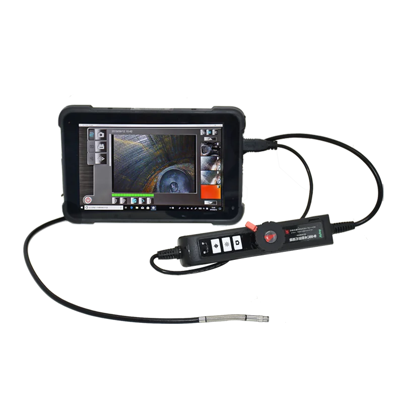 USB industrial inspection endoscope 3R-XFIBER-B with industrial flat high definition LCD screen