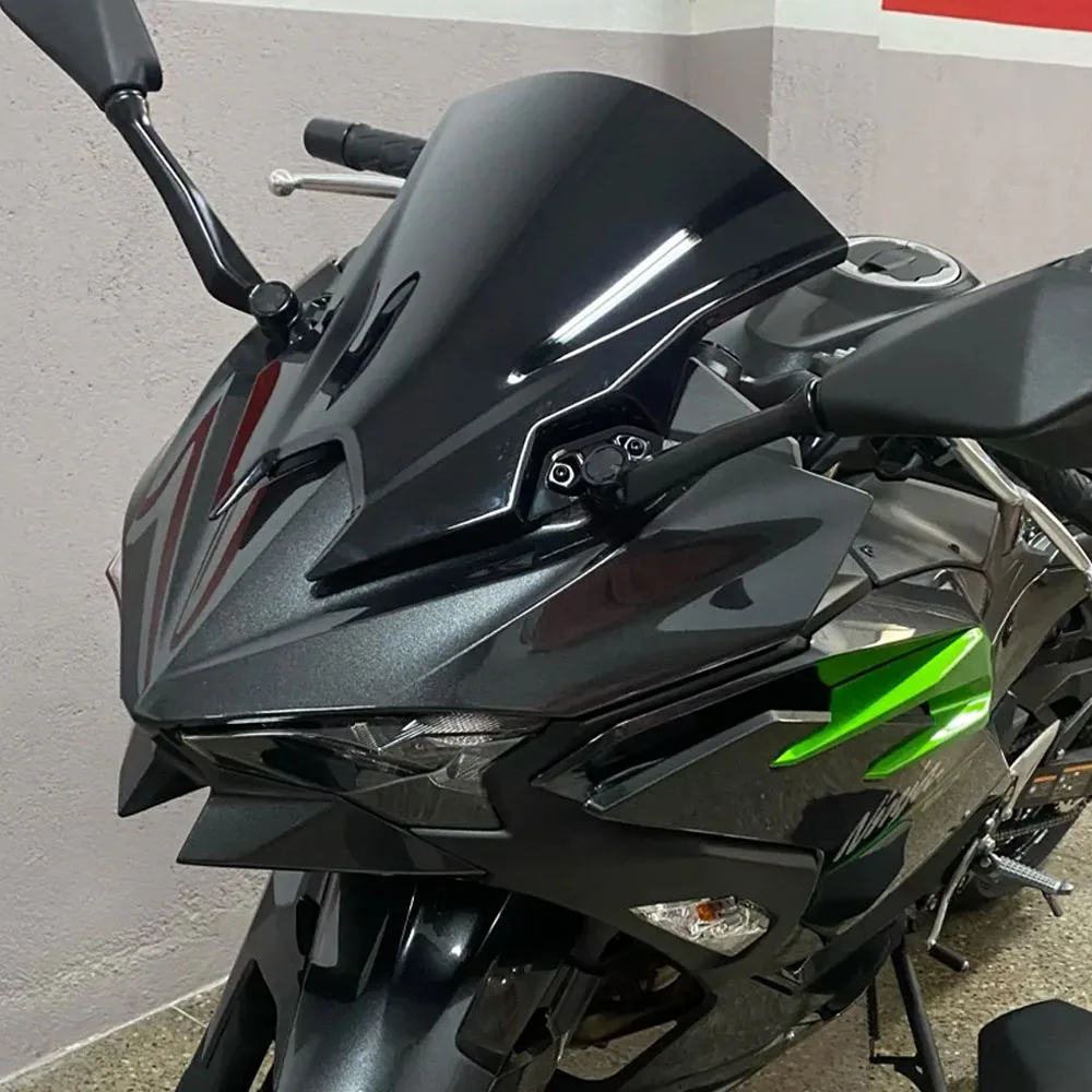 NINJA500 Motorcycle Windscreen Wind Screen Deflectors Protection Double Bubble Windshield For Kawasaki Ninja 500 SE 2024-2026