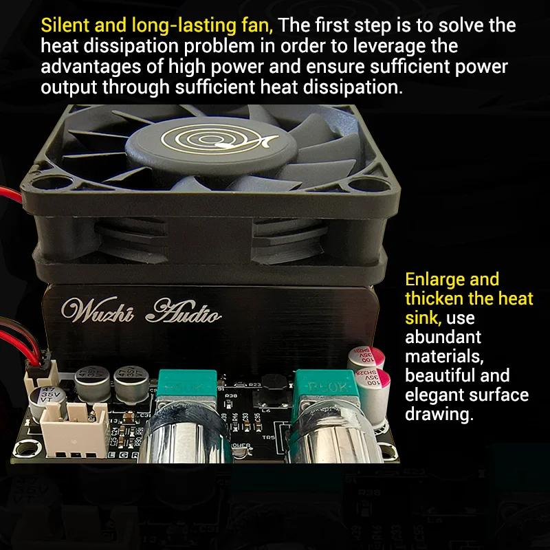 ZK-6001 DC 18-20V активная панель усилителя сабвуфера, фильтрация нижних частот, одноканальная регулировка частоты и громкости 600 Вт TPA3225