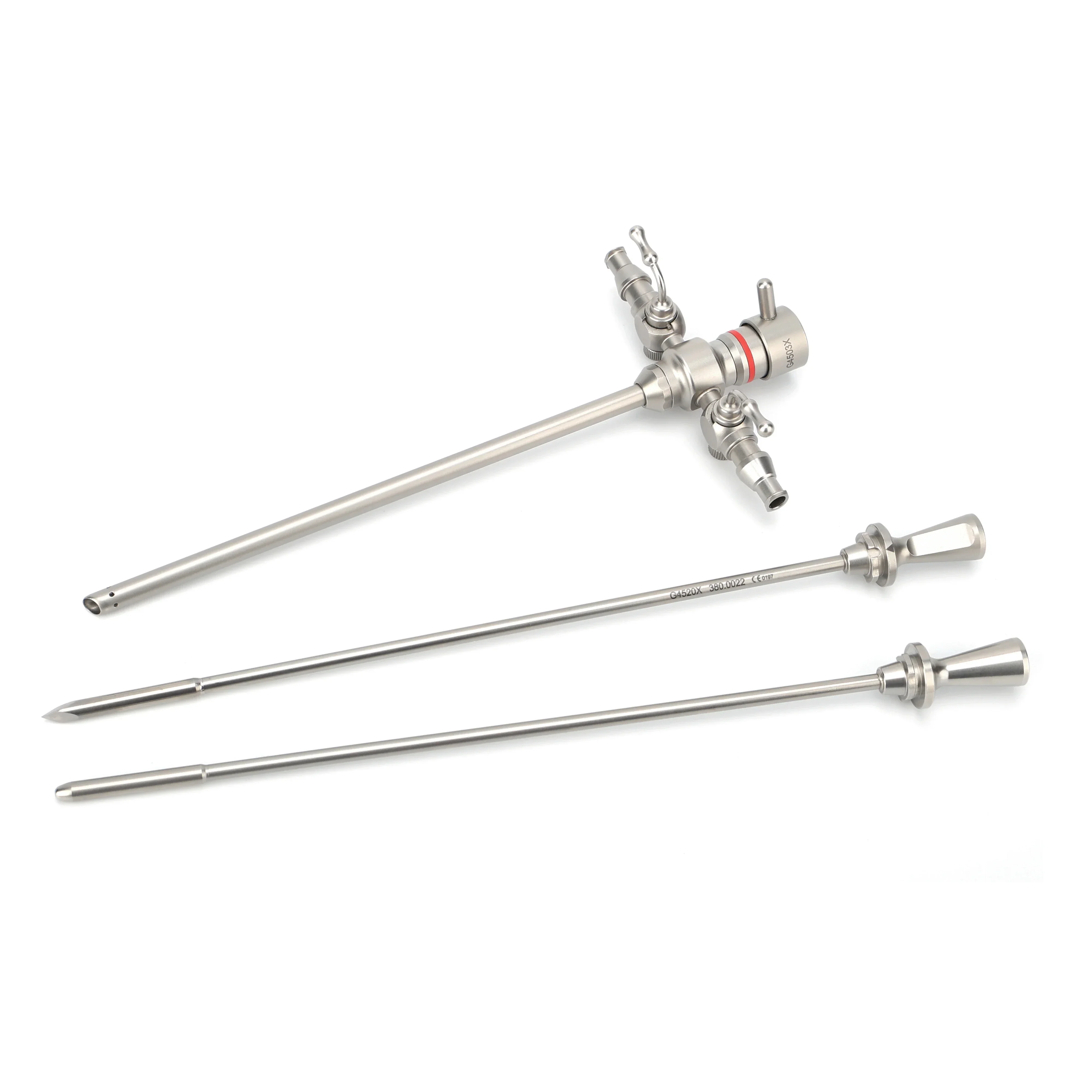 Surgical arthroscope  sheath with Prism puncture  and obturator  trocar