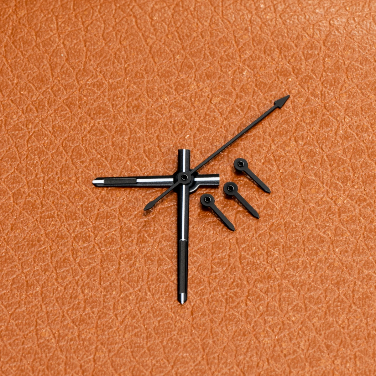 Movimiento VK63 VK63A negro/blanco versión de rueda de fecha/disco 3H con manecillas de reloj VK63 luminosas accesorios de aguja de reloj de 6 manecillas