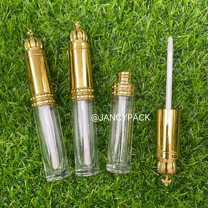 

8ml gold crown Plastic Lip Gloss Tube DIY Lip Gloss Containers Bottle Empty Cosmetic Container Tool Makeup Organizer Wholesale