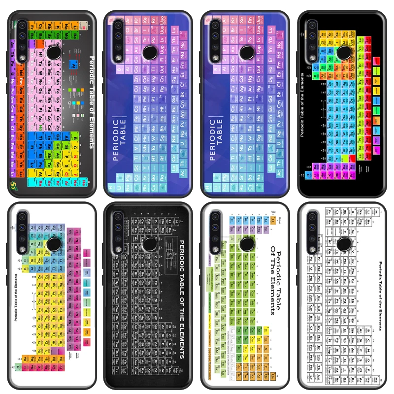 Chemistry Periodic Table Science Case For Huawei P30 P20 P40 P60 Pro Nova 9 5T P Smart Honor Magic 5 Lite X8 X9a 50 70 Cover