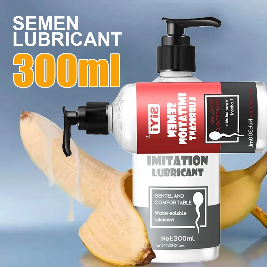 Lubricante de Semen, lubricante Anal para sexo, Vagina, a base de agua, para hombre, lubricación de esperma falsa, masturbación Gay, Gel de juguete íntimo y Sexy para adultos