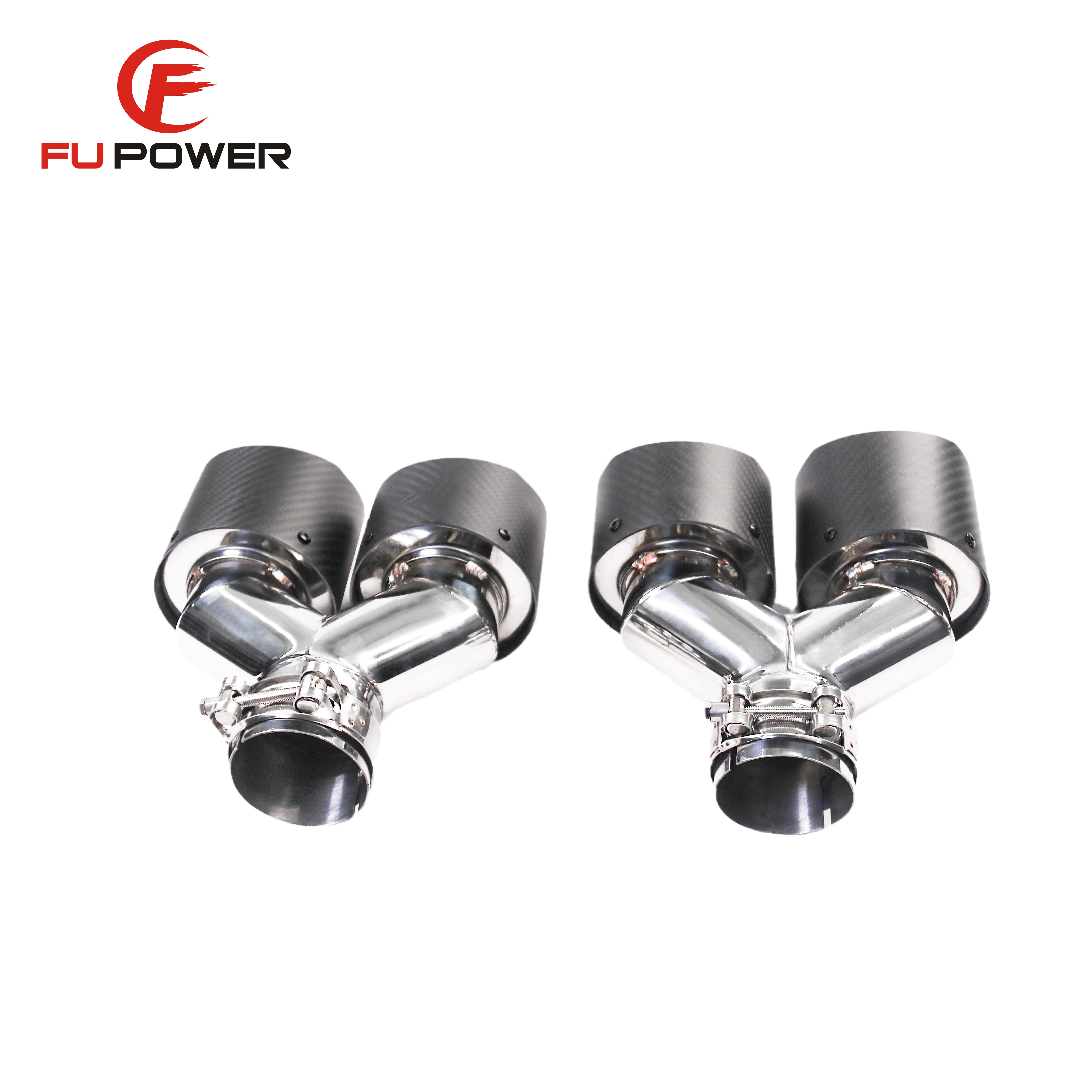 

Universal Carbon Fiber Refit Single Outlet Straight Throat Flamas Red Blue Light Car Led Muffler Exhaust Pipe Tail Tip