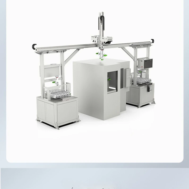

Numerical control machine tool automatic loading and unloading truss integration
