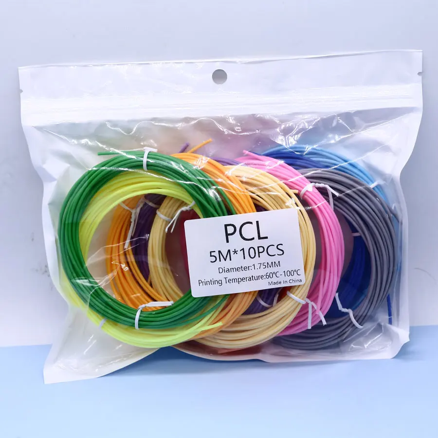 1,75mm Durchmesser PCL Niedrigtemperatur 3D-Stift Filament Mehrfarbenpackung (5/10/20 Farben) Lebendige Farben mit Wiederverwendbarem 3D-Stift Copy P – Detail 6