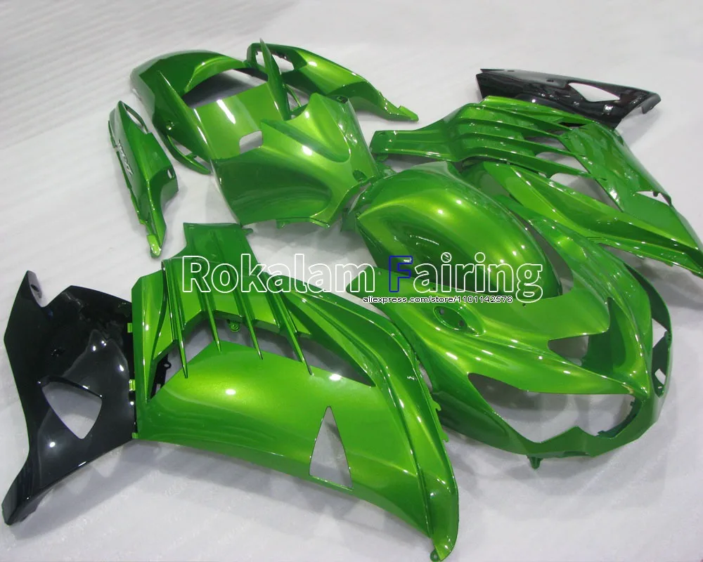 

For Kawasaki Fairings Kit ZX14R 2012 2013 2014 2015 Green Black Bodywork Parts ZZR1400 ZX-14R (Injection molding)