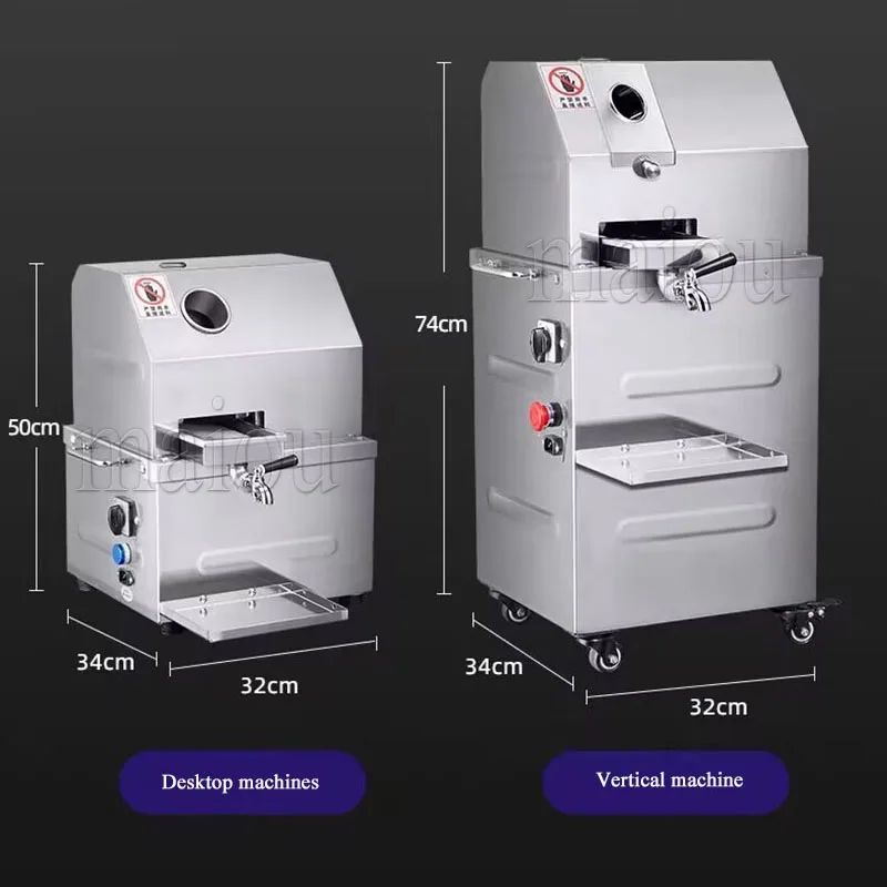 Espremedor elétrico automático de cana-de-açúcar, aço inoxidável, máquina de prensa, extrator comercial de cana-de-açúcar