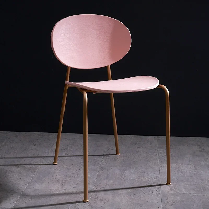 Sedia per la casa Sedia con schienale in plastica semplice e moderna, sedia per il tempo libero nordica