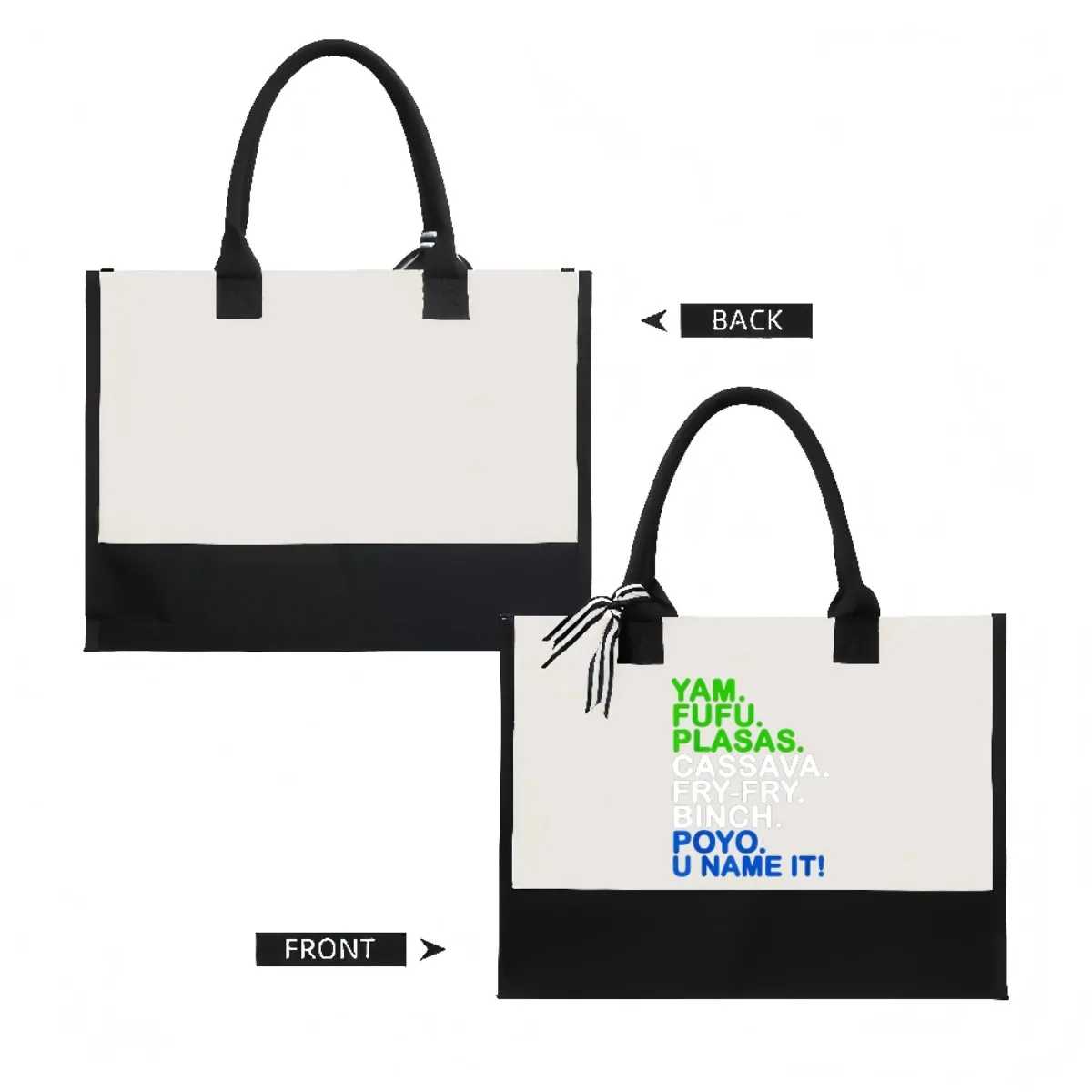 يام ففو بلاساس كافا مقلي بوصة بيو يو اسم ذلك 2026 وصول جديد موضة عملية واسعة قابلة لإعادة الاستخدام حمل حقيبة نمط طباعة #2