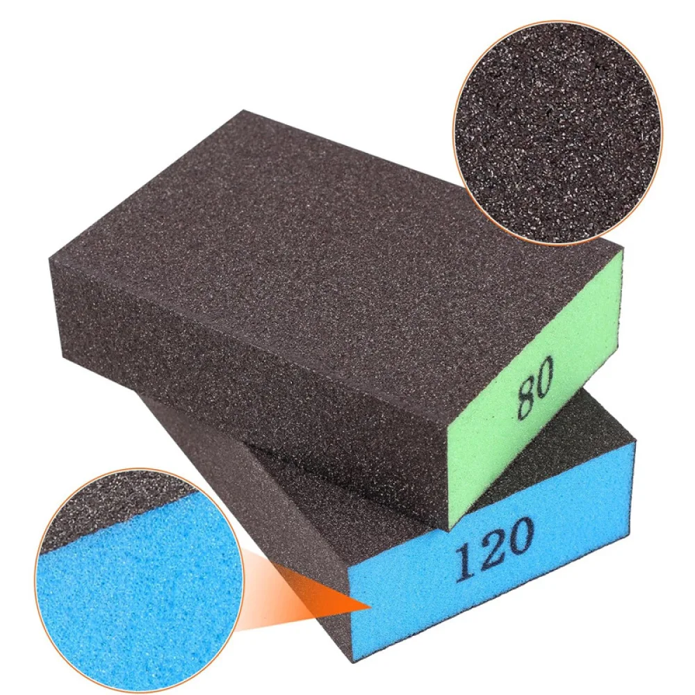 Flexible Foam Abrasive Sanding Pad Diamond Sponge Block For Tile Grouting Furniture Restoration And Hand Polishing Projects