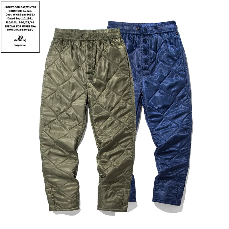 OKONKWO M65 Inner Lining Cotton AEKAJI CWU9P Cotton Clip Pants Quilted Stride Insulation Set Outdoor Tooling Hunting Trousers