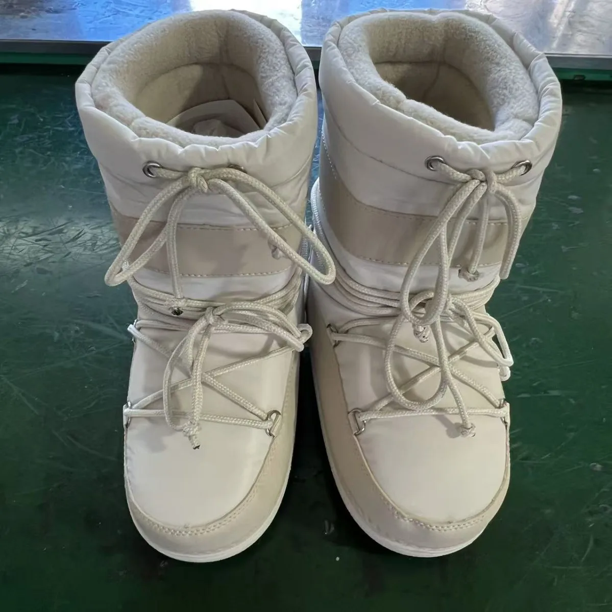 

2025 Winter Women's Lace-up Ankle Girls Platform Waterproof Non-slip Cotton Female Ski Snow Boots Size 36-41