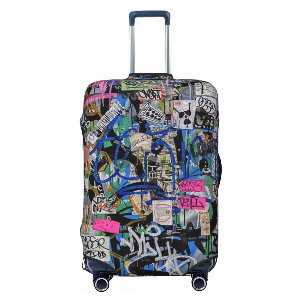Rainbow Paint Splash Print Luggage Cover Elastic Suitcase Protector Dustproof Anti Scratch Travel