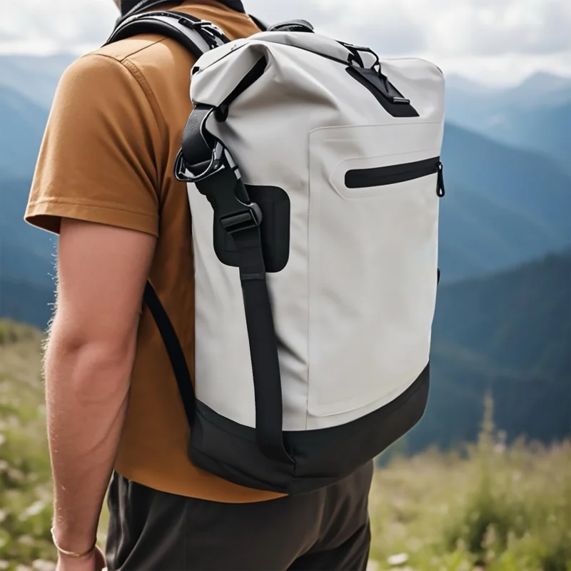 

PVC Sports Hiking Bag, Outdoor Waterproof Bag, Large Capacity Drifting Camping Backpack, Cool Design, Novel Appearance