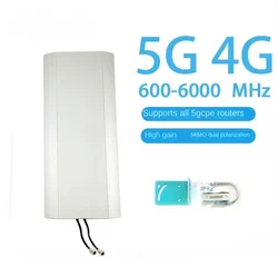 파이버홈 카드 삽입 라우터, 5G CPE 안테나, WiFi, 4G LTE, 실외 강화 수신 안테나, 600-6000mhz, 14dbi