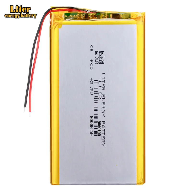 Good Qulity 3.7V,8000mAH 9060100 Polymer lithium ion / Li-ion battery for tablet pc BANK