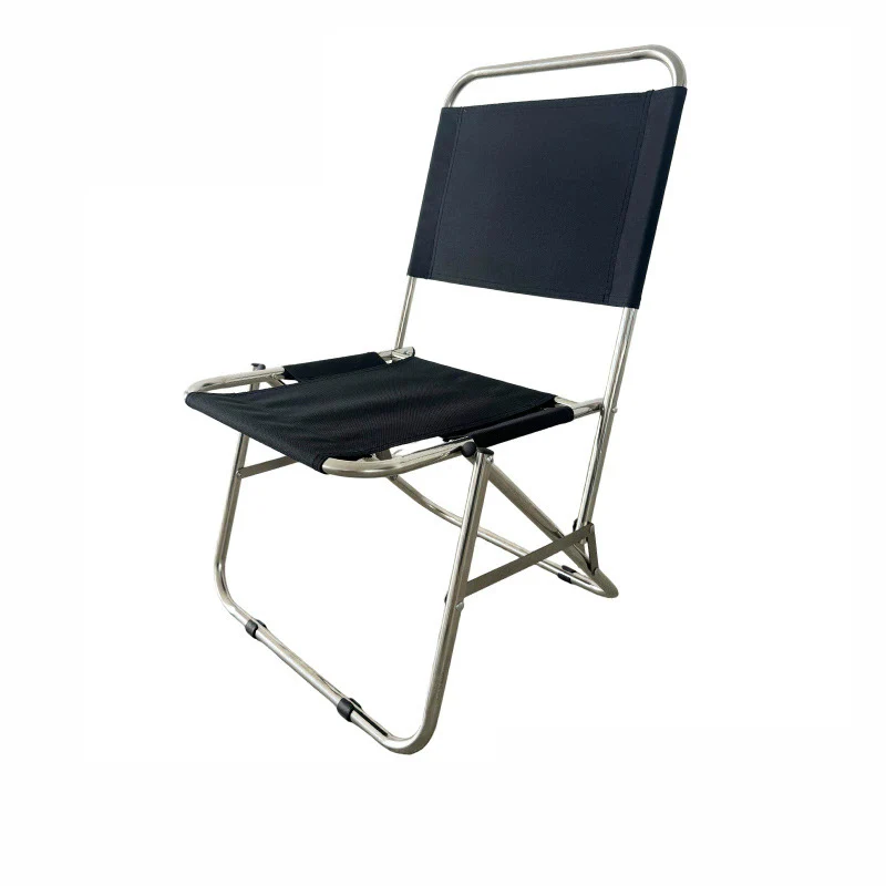Portable Folding Stool Versatile Aluminum Stool Foldaway Chair With Backrest Camping Folding Fishing Chair