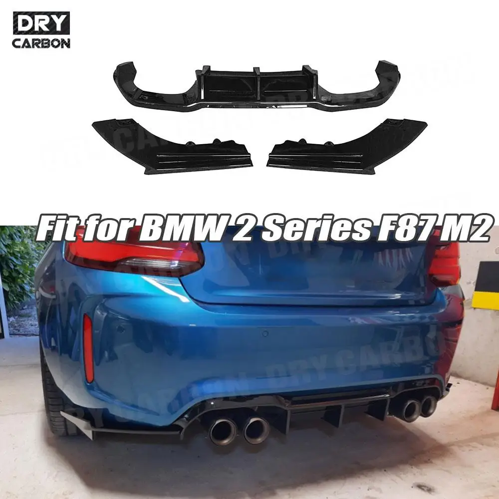 

M Style Gloss Black Rear Bumper Lip Diffuser Spoiler for BMW 2 Series F87 M2 M2C Competition 2016 2017 2018 2019 2020