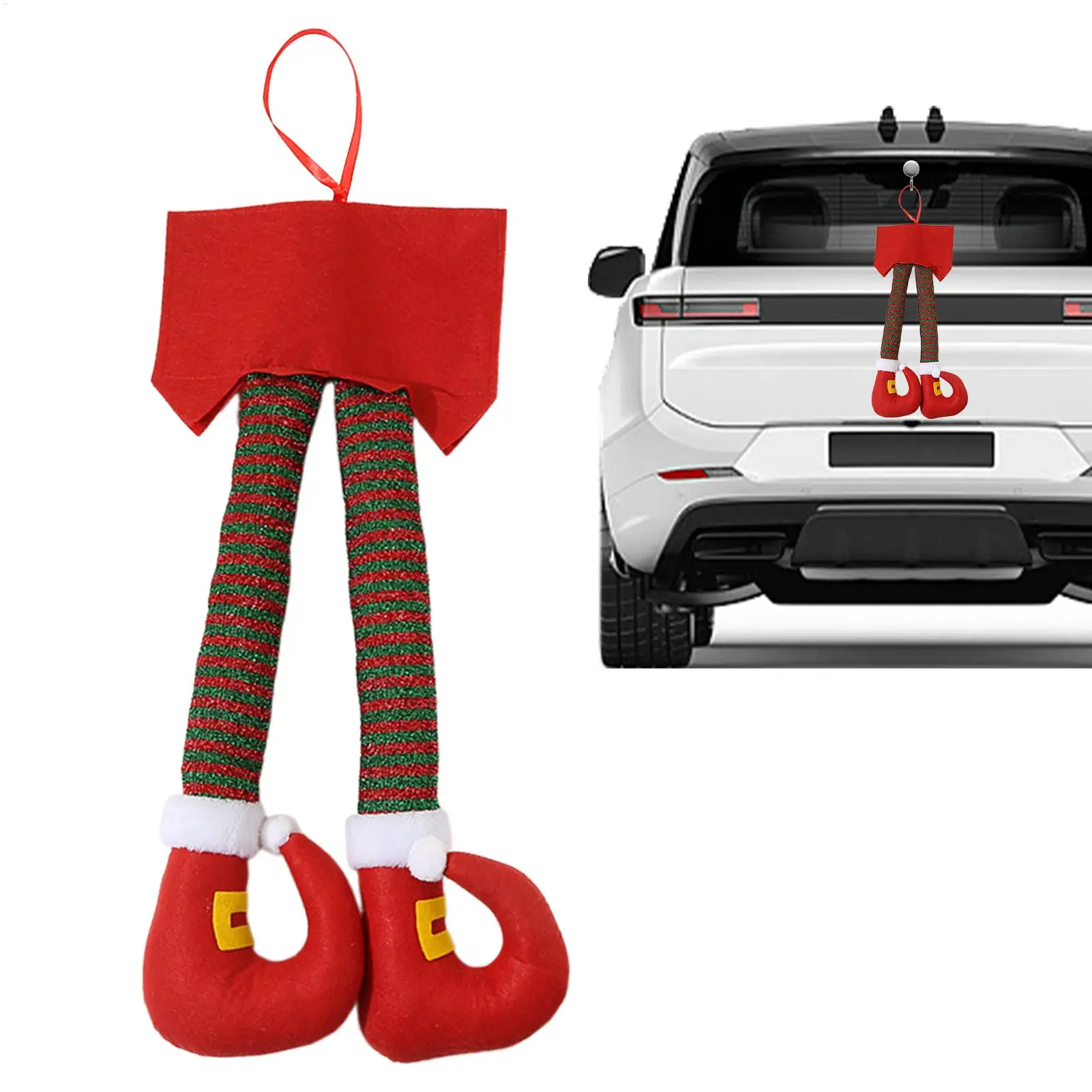 Adornos de maletero, colgante de Papá Noel, adornos de árbol de Navidad para árbol, hogar, automóvil, SUV, camión, motocicleta, RV, Scooter