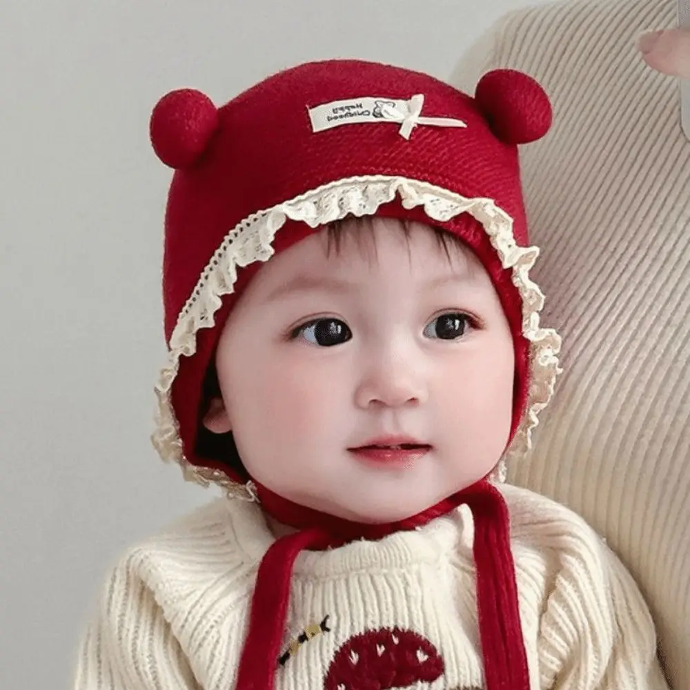

Breathable Winter Baby Crochet Hat Cold-Resistant 3-42 Months Baby Ear Protection Cap Ear Protection Windproof