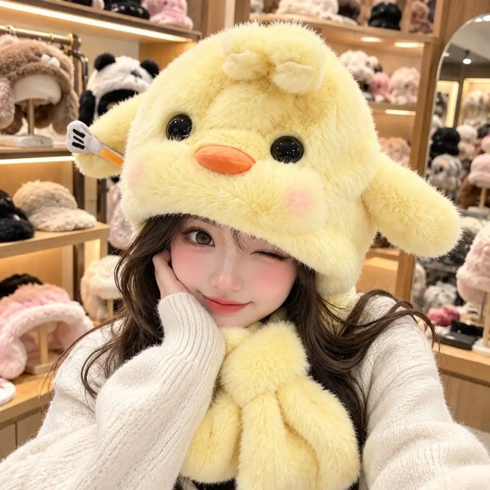 New Thick Fleece Cat Ear Trapper Hat Warm Fleece Lined Earflap Hat Blush Cute Animal Hat Cold Weather