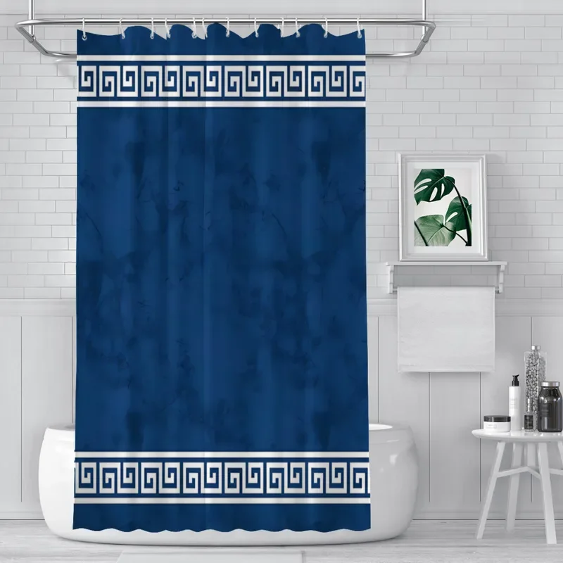 Great Greek Pattern Bathroom Shower Curtains Ancient Greece Waterproof Partition Curtain Funny Home Decor Accessories@0 #